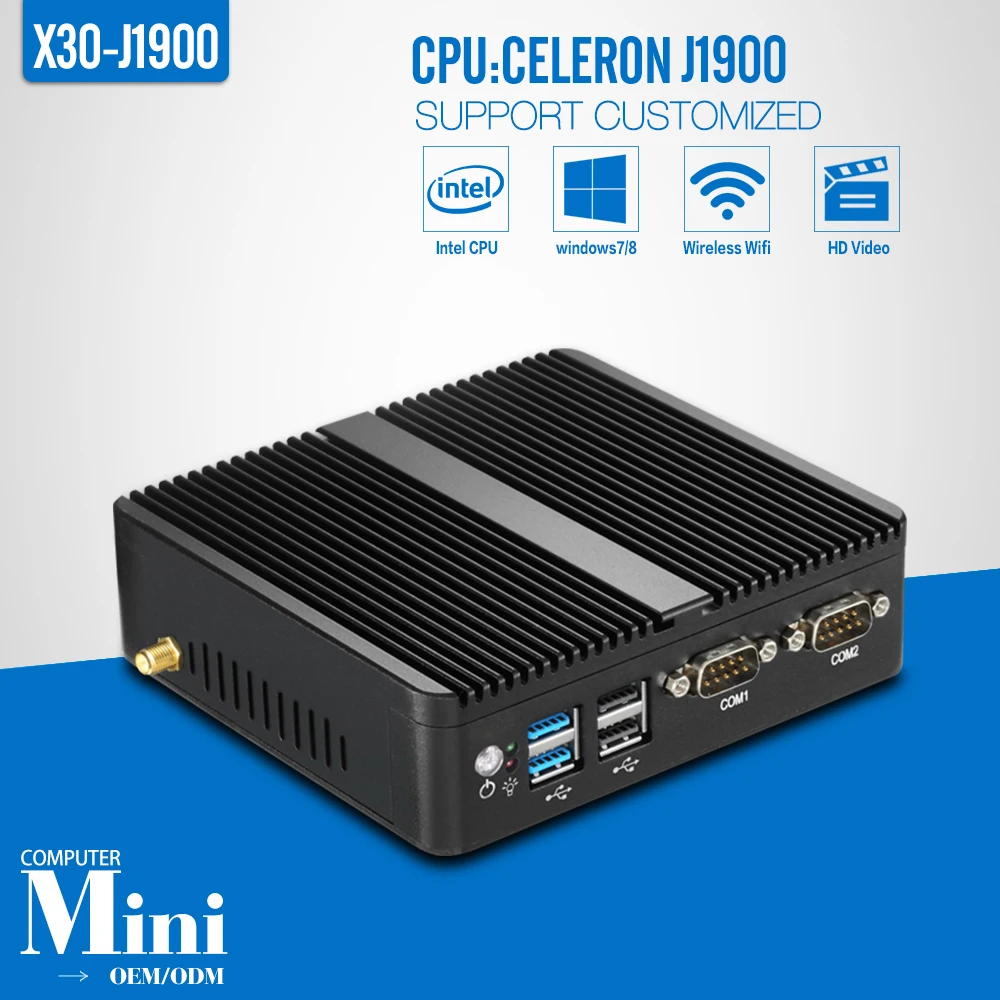 Lowest Price Mini PC J1900 8G RAM 128G SSD WIFI Processor Fanless Mini PC Computer Support Windows 10/7/8 Dual LAN 2*RS-232 for office Lowest Price Mini PC J1900 8G RAM 128G SSD WIFI Processor Fanless Mini PC Computer Support Windows 10/7/8 Dual LAN 2*RS-232 for office