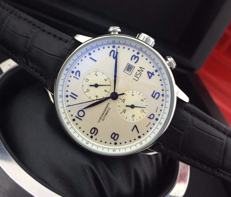 

LISM 2019 Top Luxury Brand Mechanical Mens Designer SS Blue Automatic Movement Watch Sport Self-wind Watches AAA Wristwatches