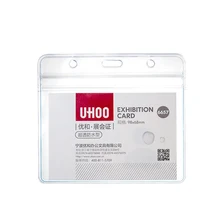 Работы держатель для карт s прозрачность ПВХ мягкий имя держатель для карт YH6657