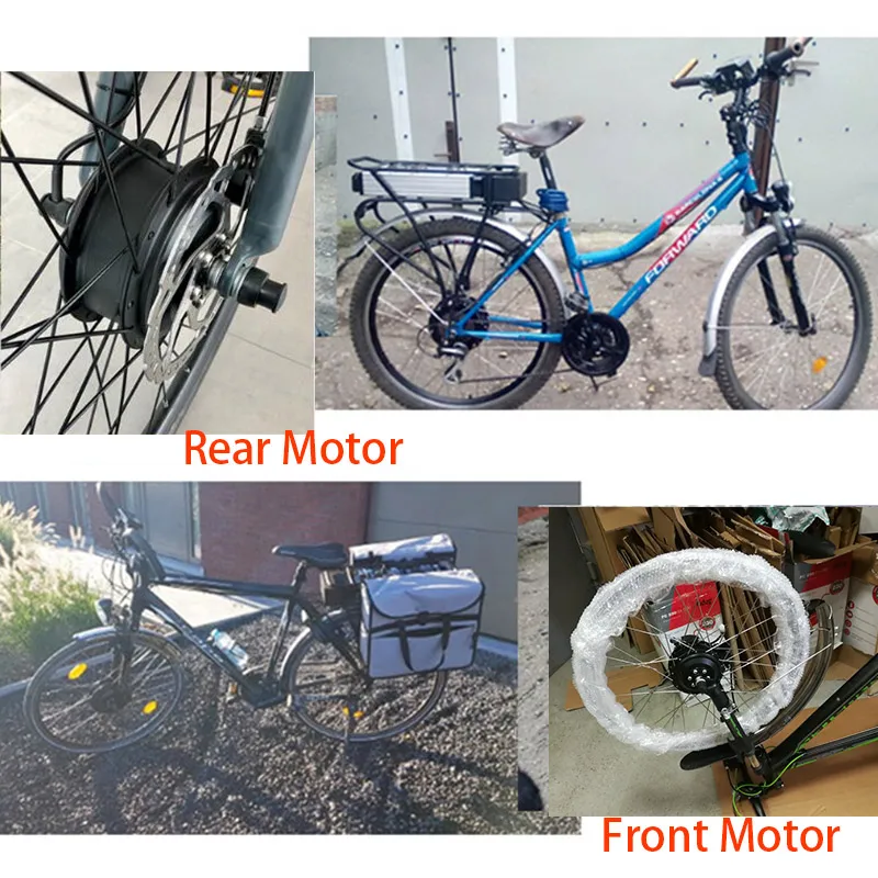 Электрический мотор для центрального движения колеса 36 v/48 v высокоскоростной безщеточный мотор-редуктор колеса для 2" 24" 2" 700C 28" преобразователя для электрического велосипеда с сертификатом ce комплект