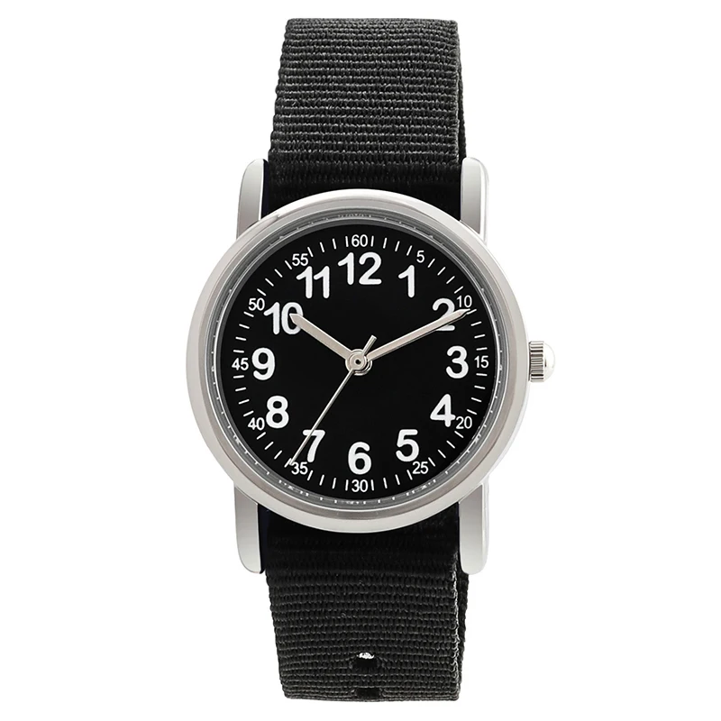 Goedkoop Horloges Kid Nylon Bandjes Horloge Kinderen Quartz Horloge Leuke Klok Kids Horloges Kind Horloge voor Studenten