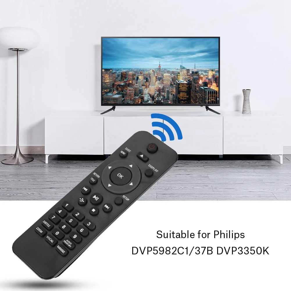 Универсальная замена DVD плеер Пульт дистанционного управления для Philips DVP5982C1/37B DVP3350K