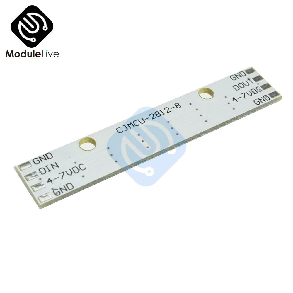 WS2812 WS 2811 5050 RGB СВЕТОДИОДНЫЙ модуль панели лампы 5 в 8 битный Радужный светодиодный