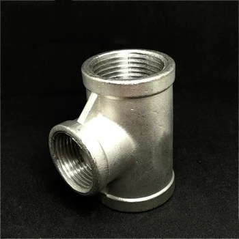 

1" BSP Female x 3/4" BSP Female x 1" BSP Female Tee 3 Way 304 Stainless Steel Pipe Fitting Connector For Water Oil Air