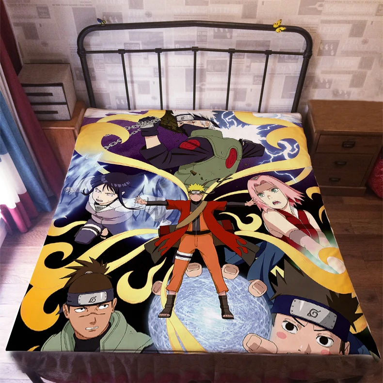 Free Shipping Anime Manga Naruto Bed Sheet 150 200cm Bedsheet 006 in 
