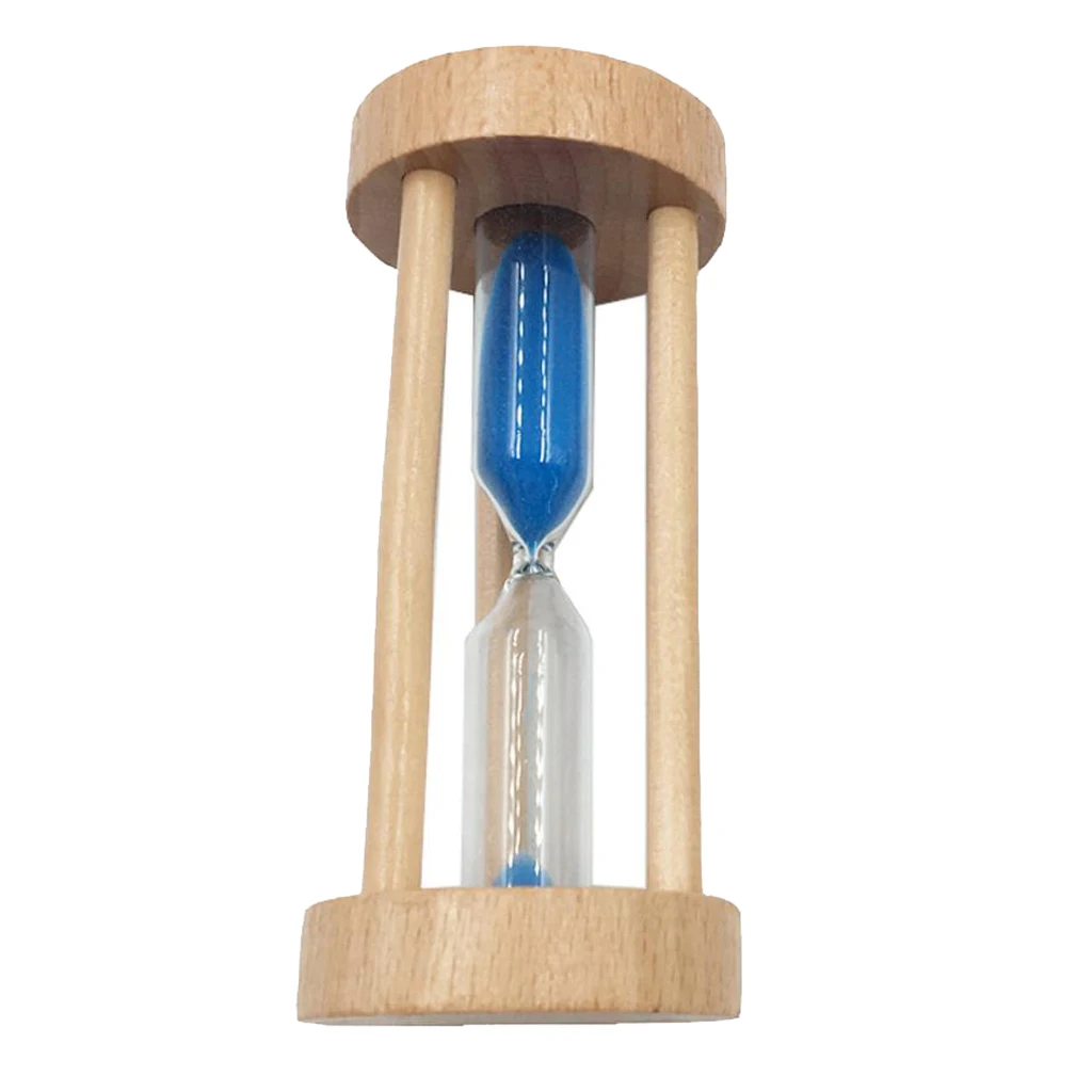 1Pcs 3minutes Wooden Frame Colorful Hourglass Sandglass Sand Clock Timers Kitchen Egg Cooking Timer Counts Watch