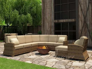 

Newest Design Forever Rattan 7 Piece Outdor Sofa Set