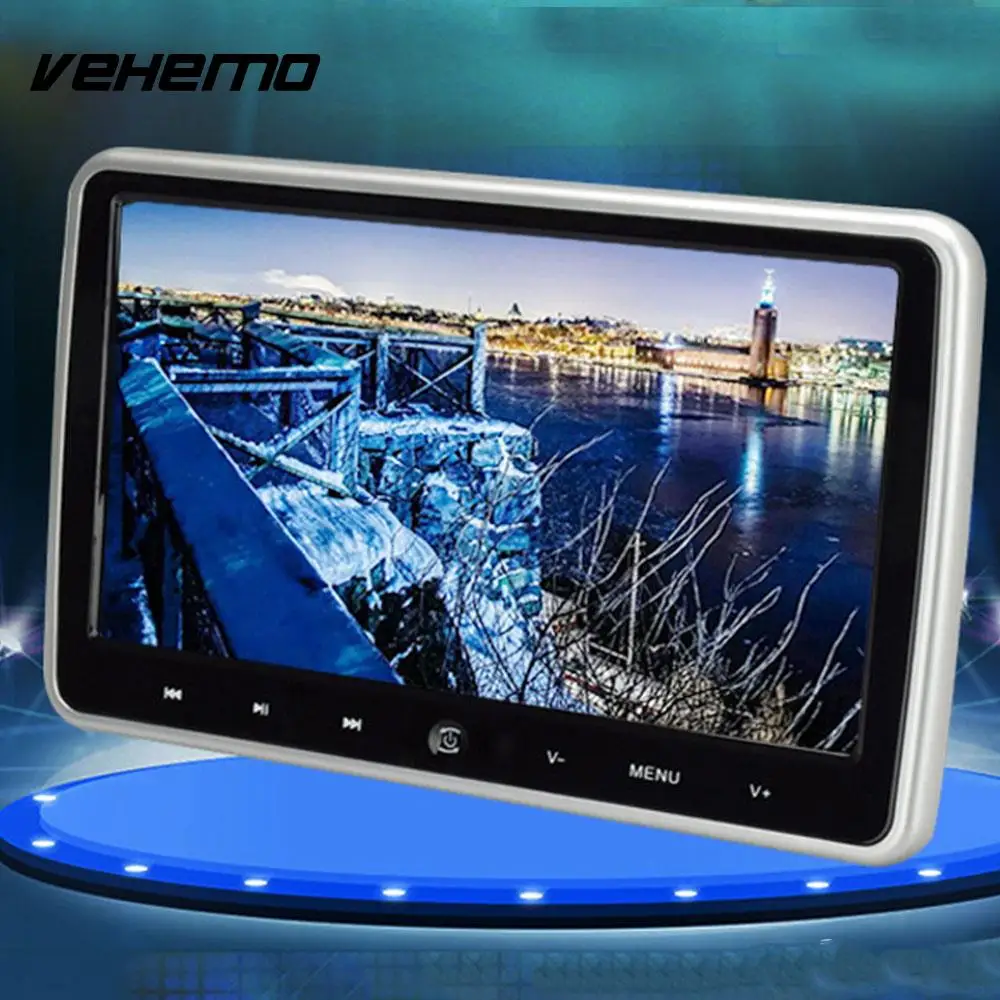

Vehemo 10.1inch FM Transmitter Car Headrest Player Automotive DVD Monitor Universal Game Console