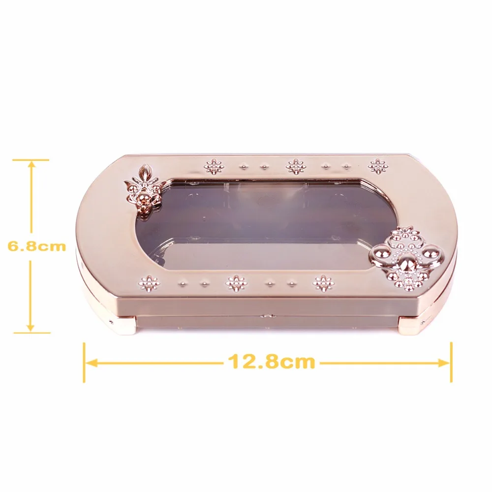

1pc or 10pcs Luxury Golden / Black Round-Corner Case for False Eyelash