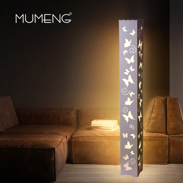 MUMENG Modern Minimalis LED Floor Lamp Butterfly Pattern Bedroom ... MUMENG Modern Minimalis LED Floor Lamp Butterfly Pattern Bedroom ...