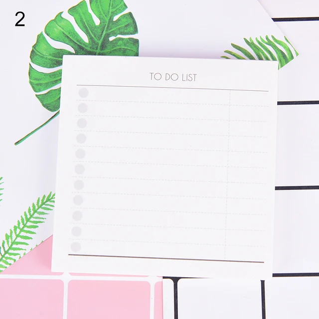 1pc time schedule checklist time table to do list sticky notes desk to do list checklist