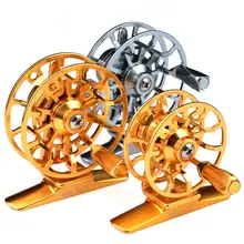 Спорт на открытом воздухе, рыбалка из нержавеющей стали Глод/Серебро Fly катушка 45 г Fly рыболовное колесо диаметр 60 мм HI45R/HI55R