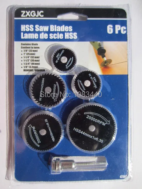

Mini HSS Saw Blade Kit Mini saw Disc Kit for rotary tools for copper aluminium soft metals wood plastic fiberglass cut