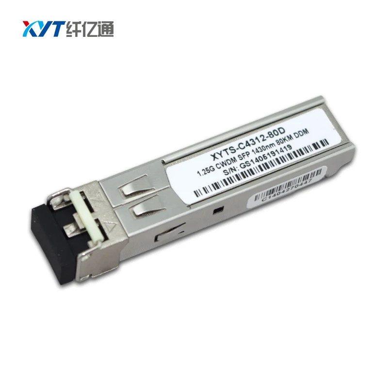 

Free Shipping 1.25G 80km SFP 1390nm CWDM Transceiver SFP Module LC Connector