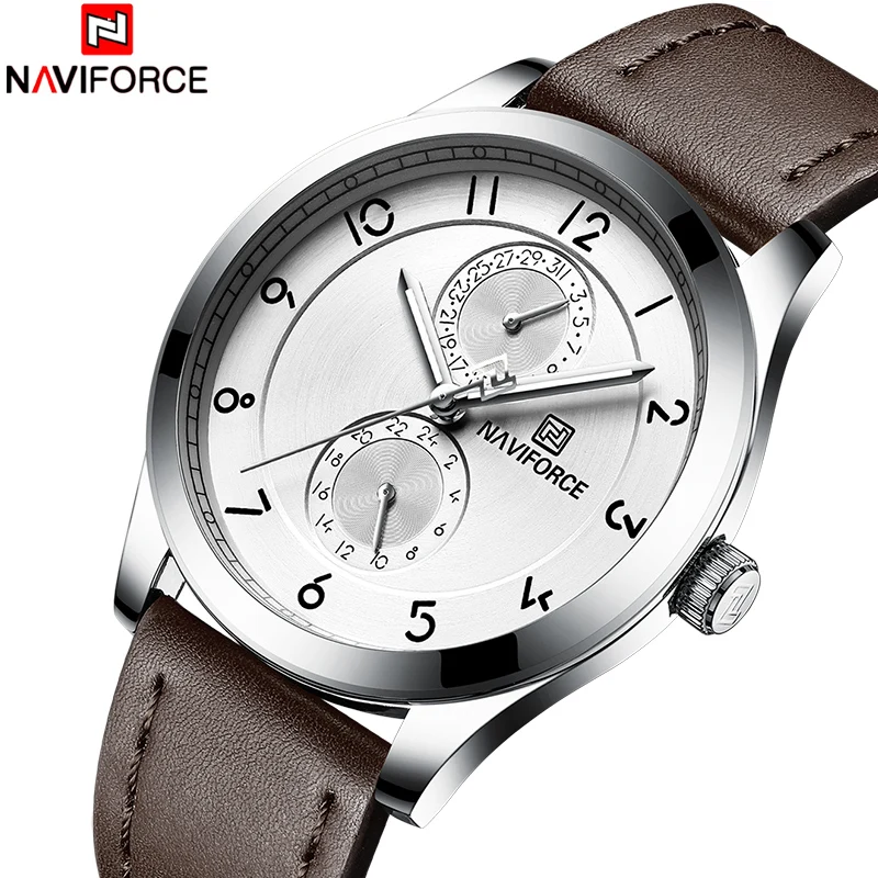 2018 мужские часы новый топ бренд NAVIFORCE спортивные военные Модные кварцевые
