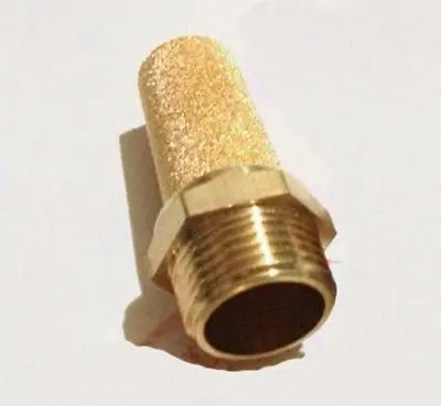 

3/4" BSP Male Thread Brass Cylinder Pneumatic Tall Air Breather Silencer Vent Muffler Connector fitting For Denoiser