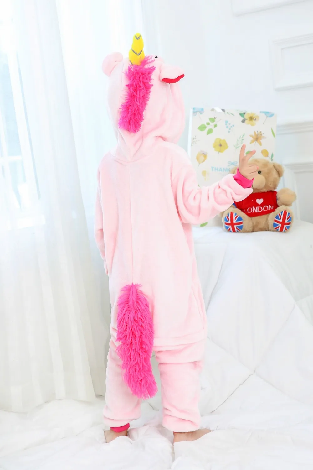 Детская Пижама Единорог одеяло Kigurumi комбинезон Детская мультяшная Пижама, комбинезон для девочек и мальчиков, Косплэй Фланелевая Пижама костюмы