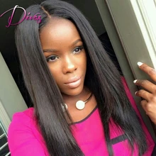 New Cap Style Silk Straight Malaysian Virgin Hair Lace Front Human Hair Wig Natural Color Human Hair Wig For Black Women