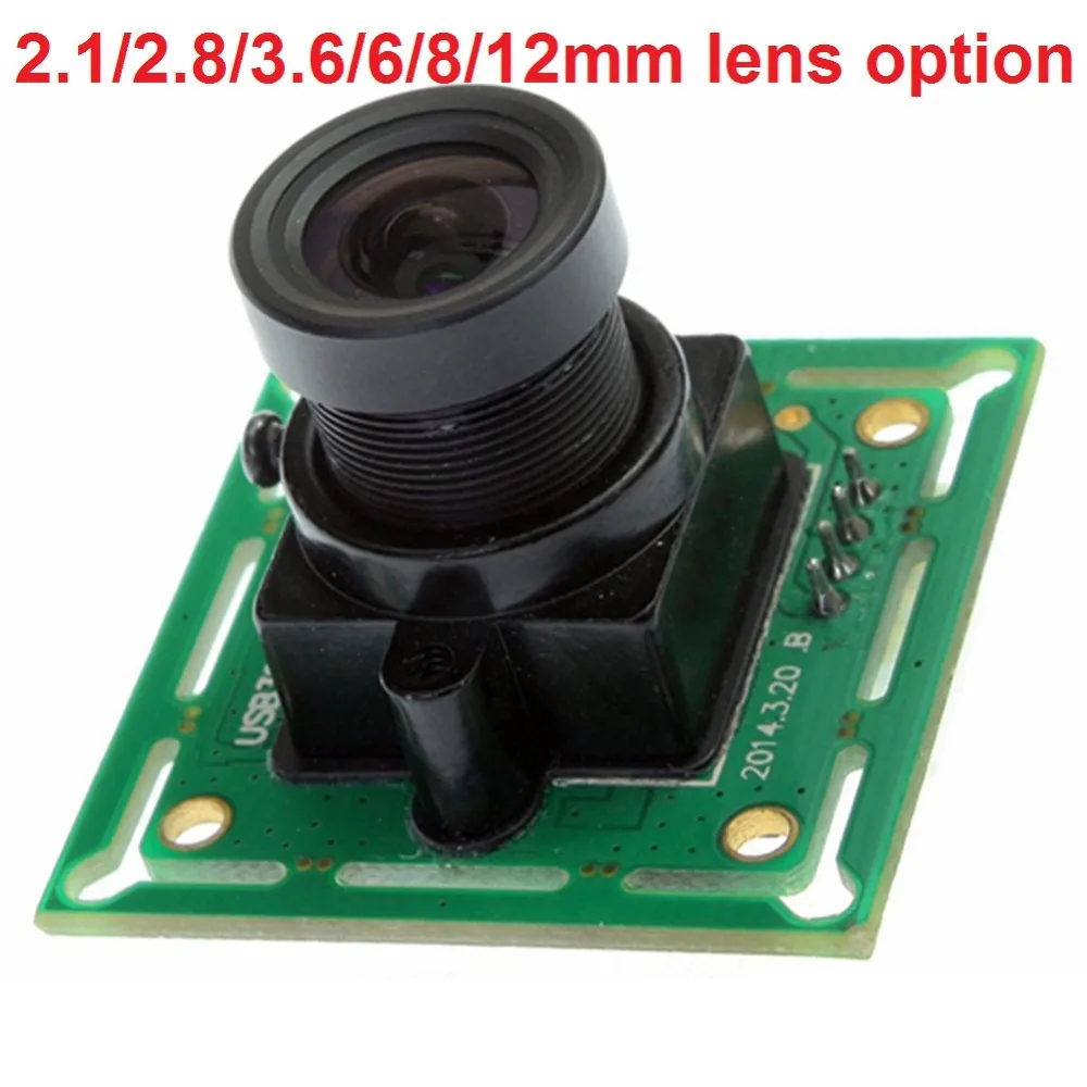 640*480 P 1/4 дюйма cmos OV7725 USB 2.0 Mini USB совета камеры 0.3mp камера с 2.1 мм широкоугольный объектив