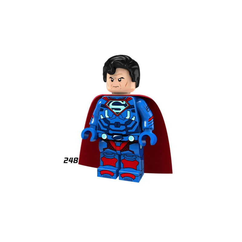 

Single Sale Super Heroes Star Wars 248 superman Model Mini Building Blocks Figure Bricks Toy kids gift Compatible Legoed Ninjaed