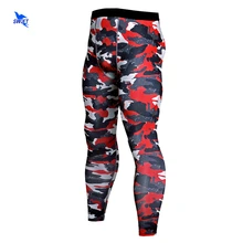 Новинка года Мужские Камуфляж сжатия колготки для новорождённых леггинсы женщин для бега занятий спортом спортзала бег мотобрюки быстросохнущая фитнес