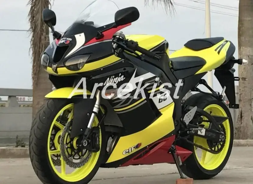 Качество OEM Новое Abs Обтекатели комплект подходит для kawasaki Ninja ZX6R 636 2007 2008 07 08 6R bodyкомплект кузова красный желтый черный