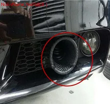 1 Kit Universal Car Turbo Air Intake Pipe Turbine Inlet Pipe Air funnel Carbon Fiber Around 6 CM Dismeter universal racing carbon fiber cold feed induction kit carbon fiber air intake kit air filter box with fan