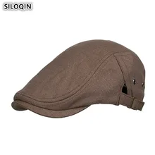 SILOQIN весна осень Мужская шляпа с боковой пряжкой регулируемые размеры хлопковые береты для мужчин ретро модный бренд мужской Bone DAD козырек шапки