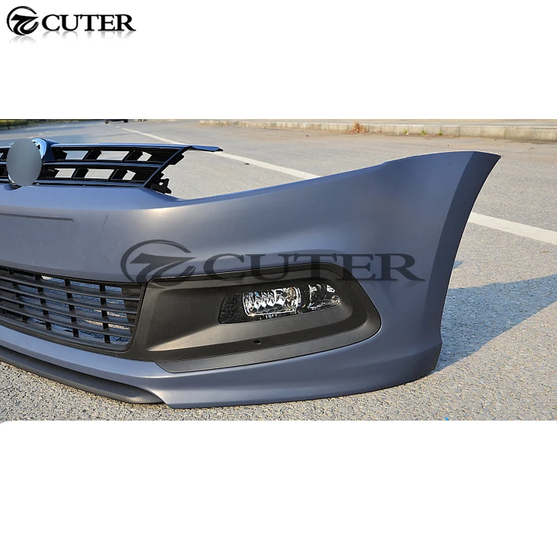 Polo GTI R Стиль PP Неокрашенный Серый праймер автомобильный комплект переднего