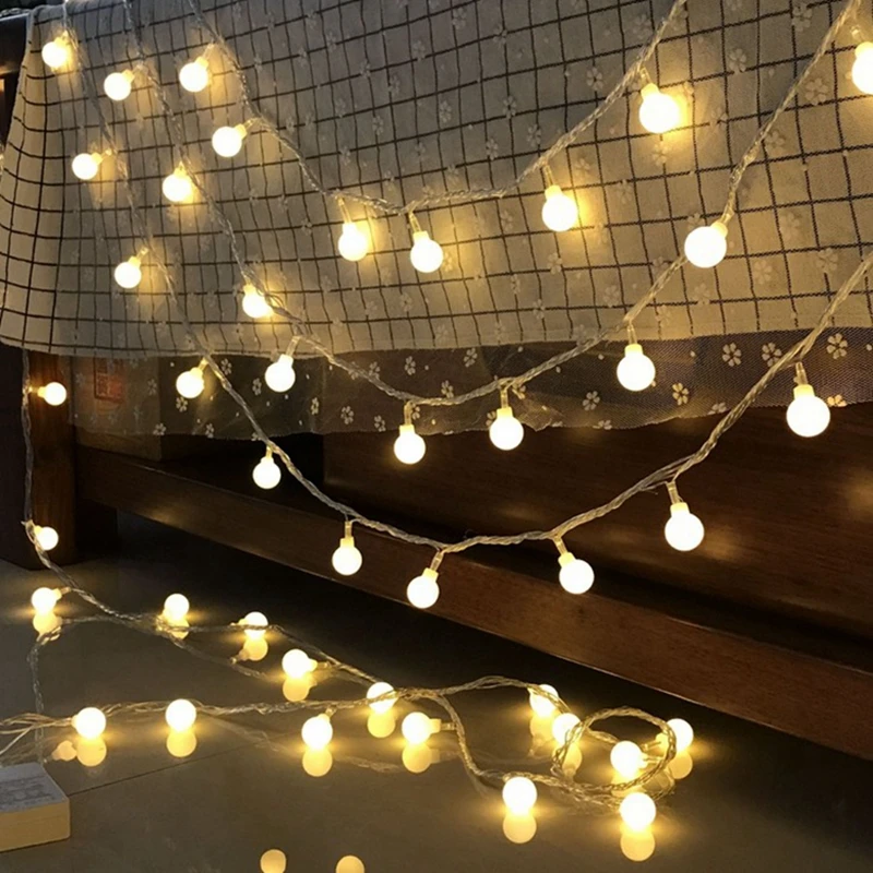 IKVVT USB powered 2M 3M 5M 10M fairy flower ball LED string Christmas holiday wedding party garden New Year Halloween lights IKVVT USB powered 2M 3M 5M 10M fairy flower ball LED string Christmas holiday wedding party garden New Year Halloween lights