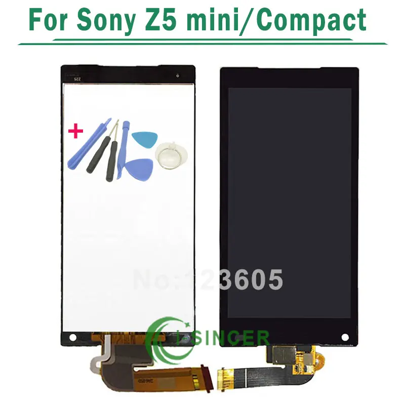 

White/Black For Sony Xperia Z5 Compact LCD Display with Touch Screen Digitizer For Xperia Z5 Mini E5803 E5823+Tools