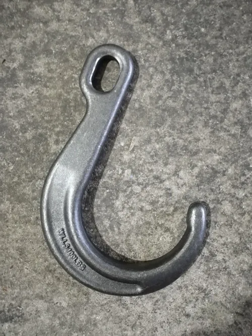 

8" 5400lbs J-hook safety point ring eye hook wide mouth long hook large opening hook forged alloy steel hoist crane winch part