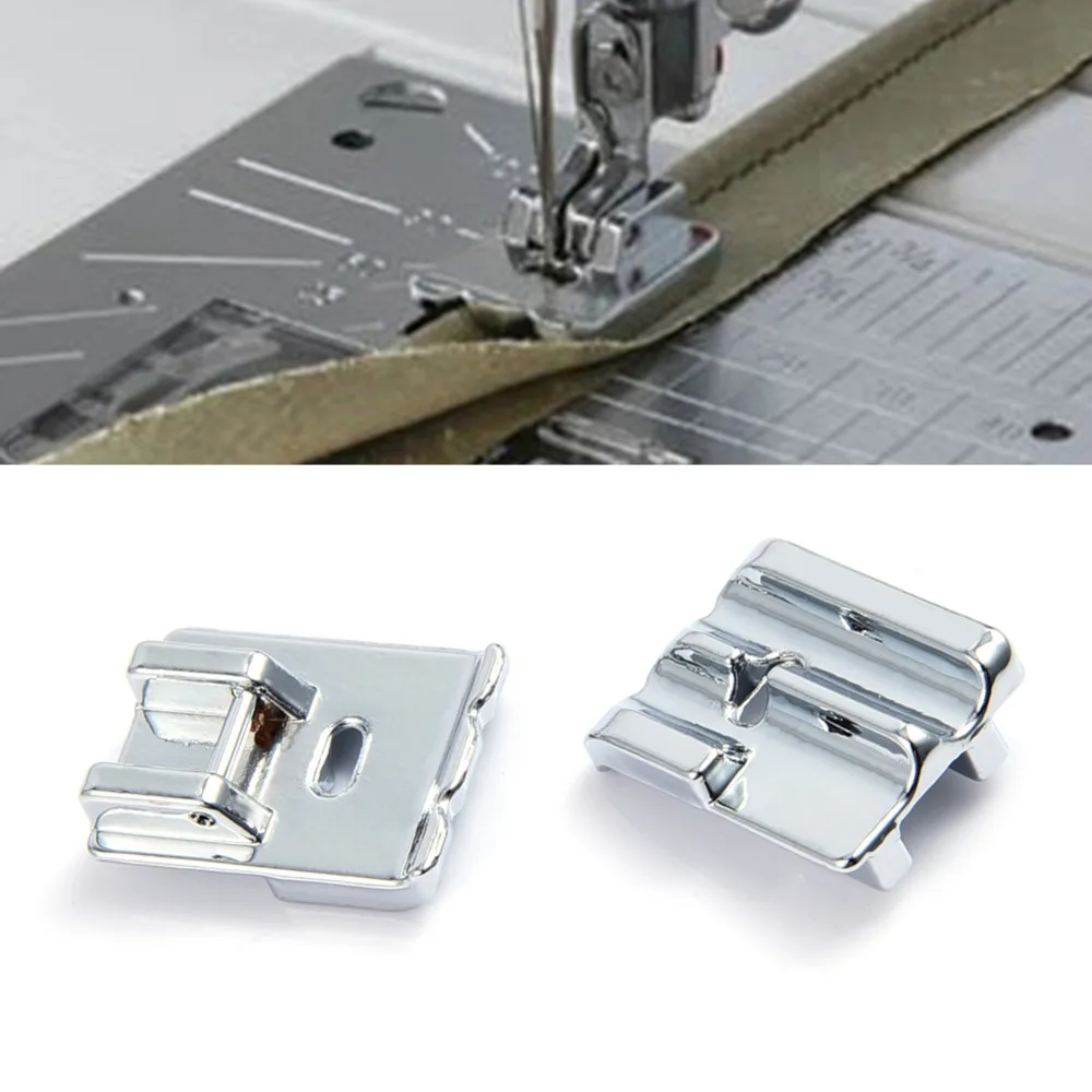 

2pcs/lot Household Multi - Functional Sewing Machine Accessories Double Rolled Hem Presser Foot Sewing Tools