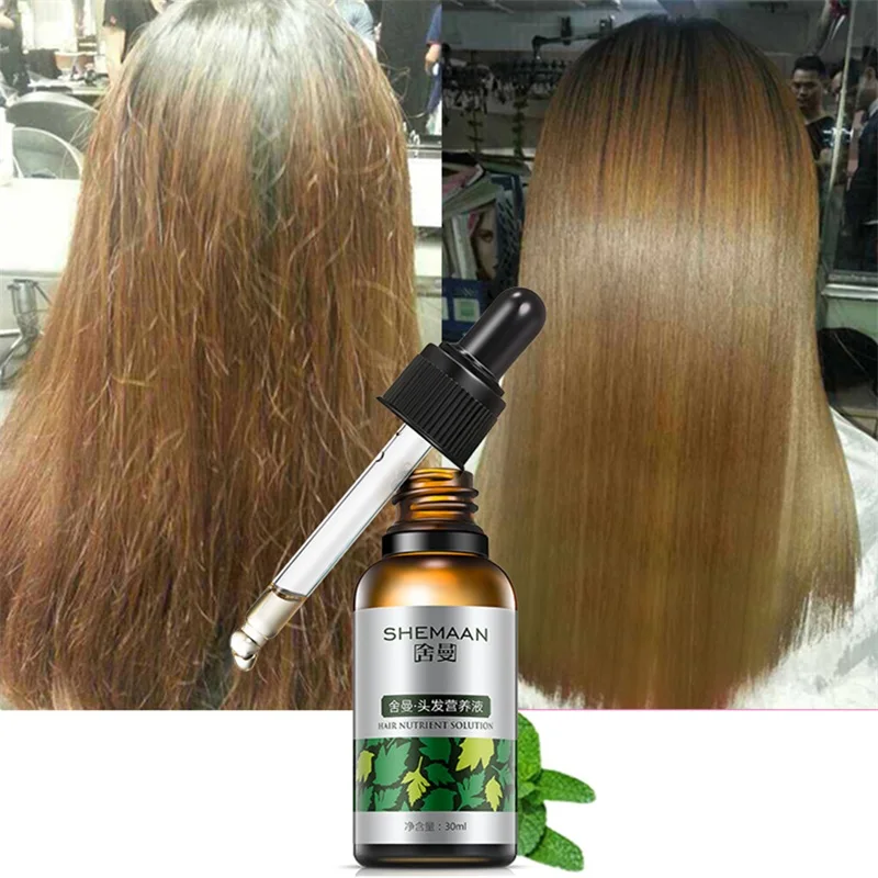 

SHEMAAN 30ml Herbal Hair Growth Anti-off Essential Oil Repair Damage Hair Speed Promotes Growth Nourish Thick Roots Hair Care