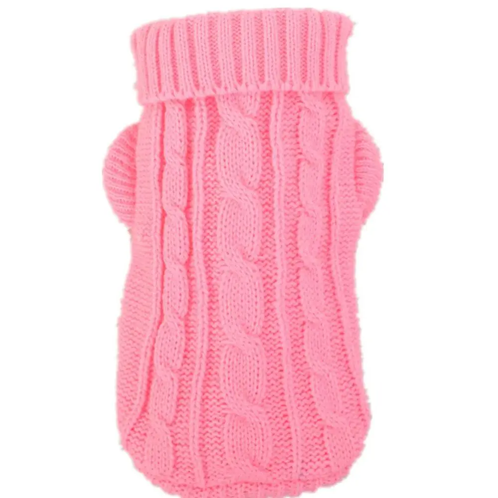 

New Small Pet Dog Kitten Knitted Classic Turtleneck Jumper Clothes Puppy Cat Sweater Winter Jacket Knitwear Costume New Apparel