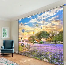 Modern Curtain With Pasture 3d Curtains Home Decoration Dedroom Curtains Window Fabric Curtains Window Decoration
