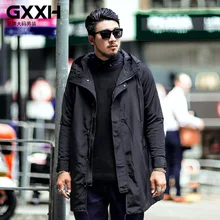 Осенняя длинная Мужская куртка, пальто, мужской черный, серый Тренч, куртки-ветровки, пальто, мужские Размеры для Азии, XXL-7XL