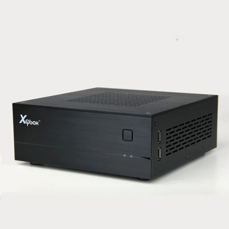 AC-DC HTPC ITX мини компьютерный корпус в алюминиевом портфеле домашний кинотеатр компьютерная коробка Настольный игровой ПК корпус небольшой корпус ITX