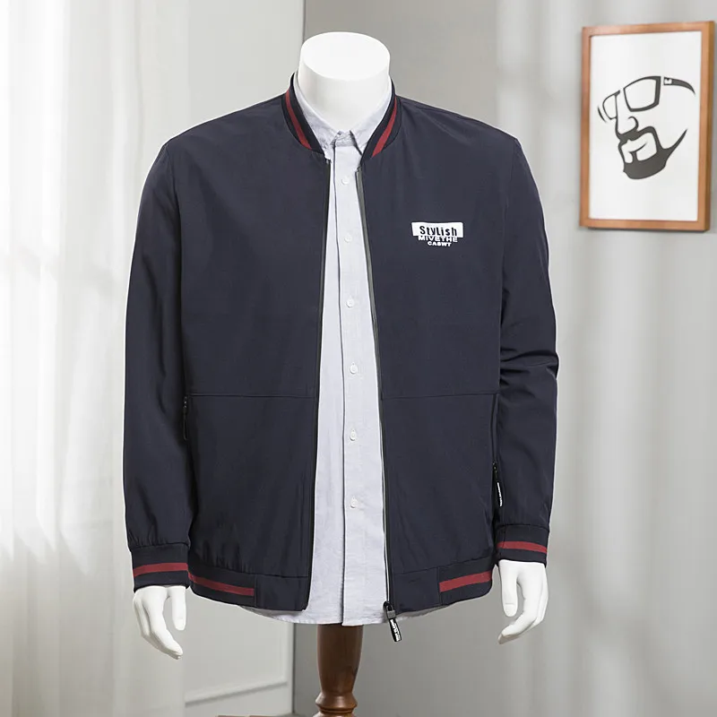 2018 Spring Autumn Casual Solid Fashion Slim Bomber Jacket Men Overcoat Baseball Jackets Men's streetwear Jacket 4xl 8XL 6XL Top 2018 Spring Autumn Casual Solid Fashion Slim Bomber Jacket Men Overcoat Baseball Jackets Men's streetwear Jacket 4xl 8XL 6XL Top