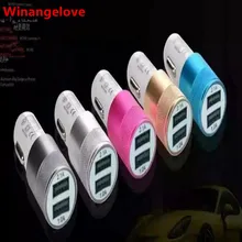 Winangelove 100 шт. Универсальный двойной адаптер для синхронизации данных 2.1a+ 1A зарядных порта USB для автомобиля Зарядное устройство для iPhone 5S 6s Plus, 7, 7 plus, для samsung S3 S5 S 6s 7