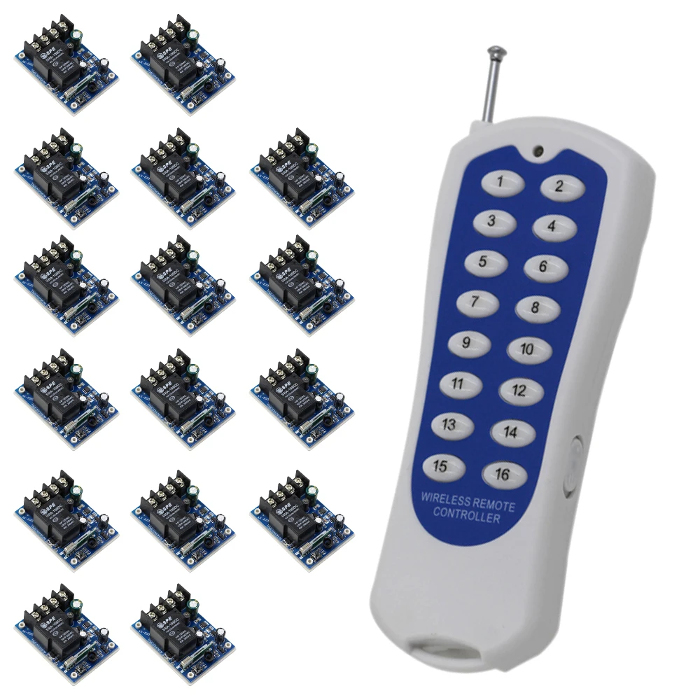 Hot Selling 1CH 30A DC12V 24V 36V 48V RF Wireless Remote Control Switch Receivers with Remote Control (Transmitter) 315/433Mhz Hot Selling 1CH 30A DC12V 24V 36V 48V RF Wireless Remote Control Switch Receivers with Remote Control (Transmitter) 315/433Mhz