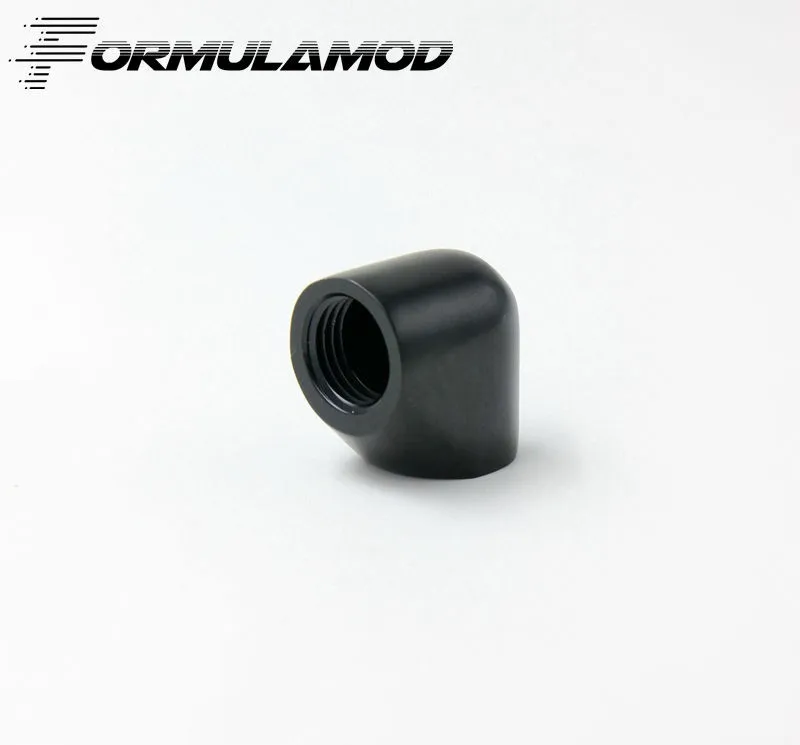 FormulaMod Fm-D90 черный/серебристый двойные внутренние G1/4 ''поток 90 градусов фитинг адаптер воды адаптеры охлаждения - Цвет лезвия: Black