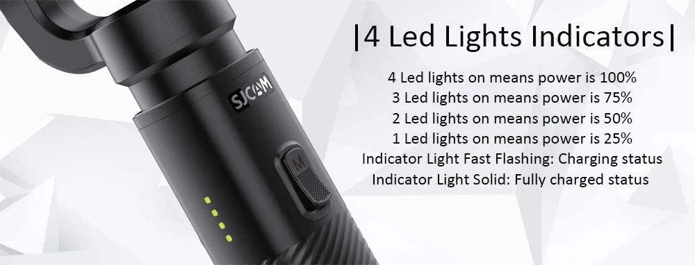 SJCAM ручной карданный SJ-GIMBAL 2 3-осевой стабилизатор Bluetooth Управление для SJ6 SJ7 SJ8 Pro/Plus/SJ500X экшн Камера для экшн камеры Yi Cam