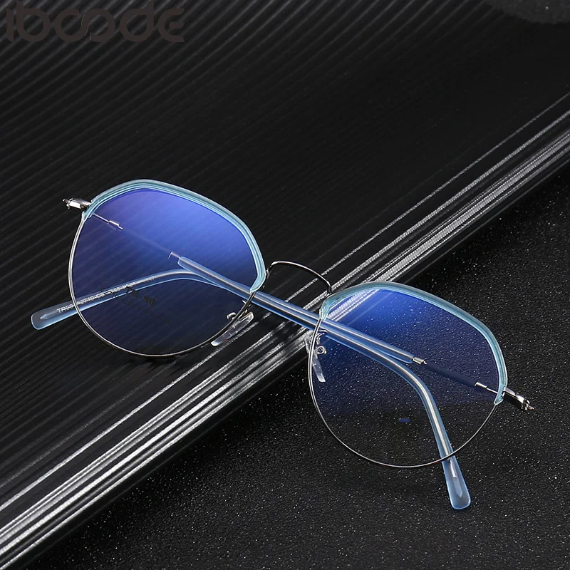 

iboode 2019 Computer Glasses Frame Anti Blue Ray Eyeglasses Women Men Myopia Blue Light Blocking Lens Optical Frame Prescription