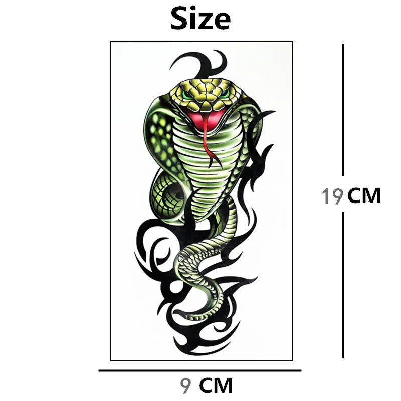Y-XLWN, змейка, Детские креативные тату-наклейки, водостойкие поддельные тату, дракон, мужские наклейки, наклейки на стену, зеркальные наклейки