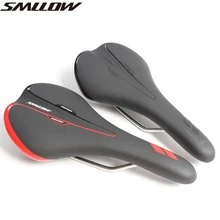 SMLLOW Bicycle Saddle Sports Soft Cushion Seat For Mountain Road BMX Bike Bicycle Ergonomics Design Saddle Breathable Black/Red multi functional bicycle seat saddle for road fixed gear bikes black red