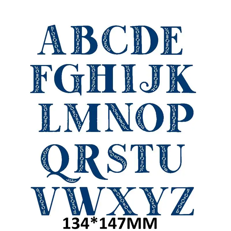 

26pcs/set Alphabet Metal Cutting Dies Stencils for DIY Scrapbooking Photo Album Decorative Embossing Paper Card Crafts Die Cut