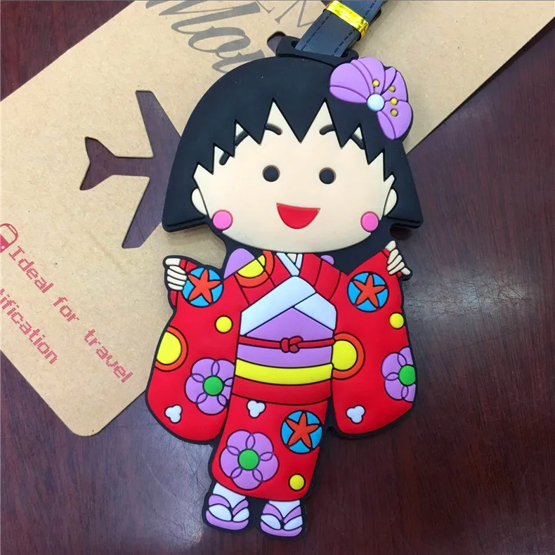 Japanese-cartoon-series-sakura-sakura-momoko-The-puppy-modelling-luggage-check-luggage-identification-tags-hang
