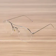 NOSSA, мужские и женские полуоправы, металлические очки, золото, серебро, оправа для очков, унисекс, модные очки, оправы для очков по рецепту