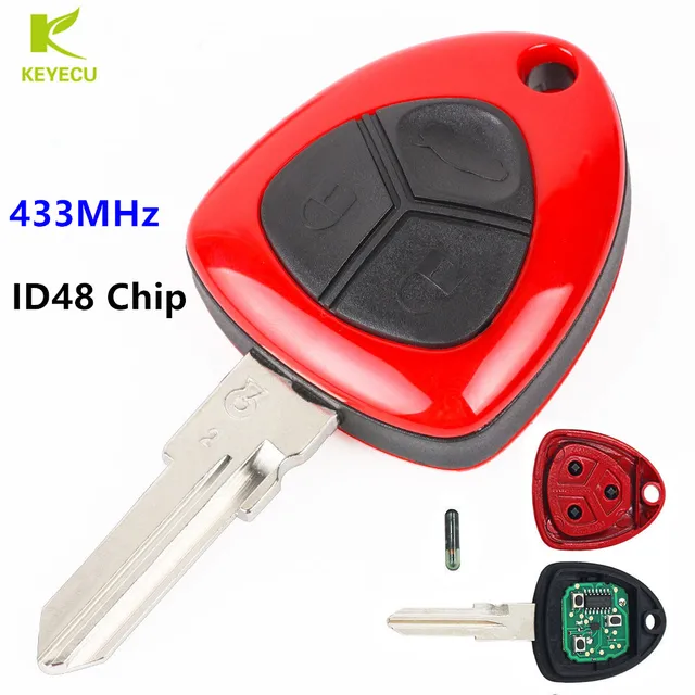 Keyecu Replacement 3 On Smart Remote Key Fob 433mhz Id48 Chip Keyecu Replacement 3 On Smart Remote Key Fob 433mhz Id48 Chip For Ferrari 458 Italia California 612 599 Gtb Fiorano